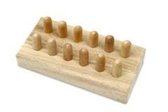 Szablon drewniany wielopałeczkowy do wykonywania miseczek Szablon drewniany wielopałeczkowy do wykonywania miseczek