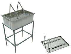 Stół do odsklepiania dwufunkcyjny z wanienką plastikową Stół do odsklepiania dwufunkcyjny z wanienką plastikową