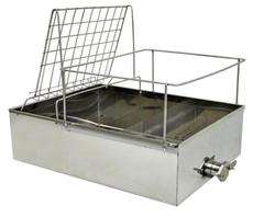 Wanienka do odsklepiania ze stali nierdzewnej z zaworem 6/4" Wanienka do odsklepiania ze stali nierdzewnej z zaworem 6/4"