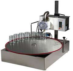 Pompodozownik Nassenheider Fill up 2 z mini stołem obrotowym, Fi 650 mm Pompodozownik Nassenheider Fill up 2 z mini stołem obrotowym, Fi 650 mm