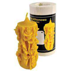 Forma silikonowa - ŚWIECA Z RÓŻAMI 11 cm Forma silikonowa - ŚWIECA Z RÓŻAMI 11 cm