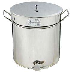 Odstojnik nierdzewny 200L, zawór nierdzewny 2" z uchwytami Odstojnik nierdzewny 200L, zawór nierdzewny 2" z uchwytami