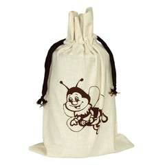 Woreczek ekologiczny na 1 słoik 900 lub 500 ml pszczółka bez napisu Woreczek ekologiczny na 1 słoik 900 lub 500 ml pszczółka bez napisu