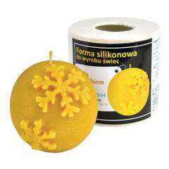 Forma silikonowa - KULA Z PŁATKIEM ŚNIEGU 7 cm Forma silikonowa - KULA Z PŁATKIEM ŚNIEGU 7 cm