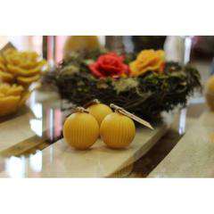 Świeca z wosku - KULA PRĄŻKI MAŁA Świeca z wosku - KULA PRĄŻKI MAŁA