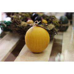 Świeca z wosku - KULA PRĄŻKI DUŻA Świeca z wosku - KULA PRĄŻKI DUŻA