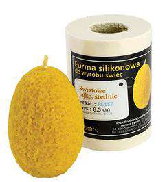 Forma silikonowa - KWIATOWE JAJKO ŚREDNIE 8,5 cm Forma silikonowa - KWIATOWE JAJKO ŚREDNIE 8,5 cm