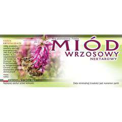 Etykiety samoprzylepne na miód wrzosowy Etykiety samoprzylepne na miód wrzosowy