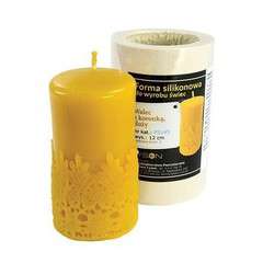 Forma silikonowa Walec z koronką duży wysokość 12cm Forma silikonowa Walec z koronką duży wysokość 12cm