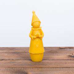 Świeca z wosku pszczelego BAŁWANEK Z PREZENTEM Świeca z wosku pszczelego BAŁWANEK Z PREZENTEM