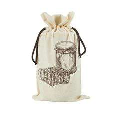 Woreczek ekologiczny na słoik 900ml wzór TE5M Woreczek ekologiczny na słoik 900ml wzór TE5M