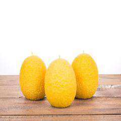 Świeca woskowa jajko z kwiatami duża Świeca woskowa jajko z kwiatami duża