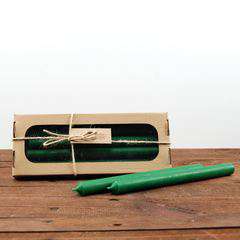 Zestaw świec stołowych 2cm/25cm- 4szt zielone Zestaw świec stołowych 2cm/25cm- 4szt zielone