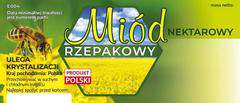 Etykiety na miód rzepakowy opakowanie 100 szt Etykiety na miód rzepakowy opakowanie 100 szt