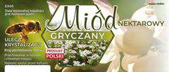 Etykiety na miód gryczany opakowanie 100 szt Etykiety na miód gryczany opakowanie 100 szt
