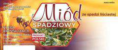 Etykiety na Miód spadziowy ze spadzi liściastej opakowanie 100 szt Etykiety na Miód spadziowy ze spadzi liściastej opakowanie 100 szt
