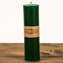 Świeca woskowa walec cienki Zielony Świeca woskowa walec cienki Zielony