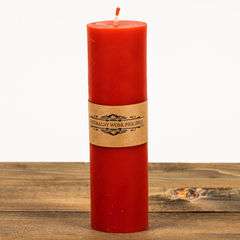 Świeca woskowa Walec Cienki Czerwony Świeca woskowa Walec Cienki Czerwony