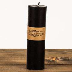 Świeca woskowa Walec Cienki czarny Świeca woskowa Walec Cienki czarny