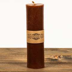 Świeca woskowa Walec Cienki Brąz Świeca woskowa Walec Cienki Brąz