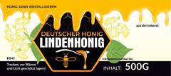 Etykiety niemieckojęzyczne na miód Lipowy Lindenhonig 100szt Etykiety niemieckojęzyczne na miód Lipowy Lindenhonig 100szt