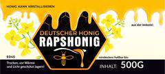 Etykiety niemieckojęzyczne na miód rzepakowy Rapshonig 100 szt Etykiety niemieckojęzyczne na miód rzepakowy Rapshonig 100 szt