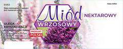 Etykiety duże na miód nektarowy wrzosowy 100szt Etykiety duże na miód nektarowy wrzosowy 100szt