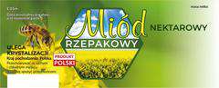 Etykiety duże na miód nektarowy rzepakowy 100szt Etykiety duże na miód nektarowy rzepakowy 100szt