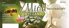 Etykiety duże na miód nektarowy gryczany 100szt Etykiety duże na miód nektarowy gryczany 100szt
