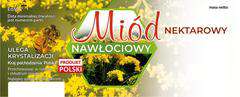 Etykiety duże na miód nektarowy nawłociowy 100szt Etykiety duże na miód nektarowy nawłociowy 100szt
