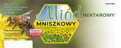 Etykiety duże na miód naktarowy mniszkowy 100szt Etykiety duże na miód naktarowy mniszkowy 100szt