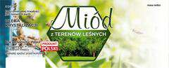 Etykiety duże na miód z terenów leśnych 100szt Etykiety duże na miód z terenów leśnych 100szt