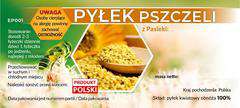 Etykiety na pyłek pszczeli 100szt Etykiety na pyłek pszczeli 100szt