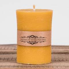 Świeca woskowa walec średni kolor naturalny wys 10cm Świeca woskowa walec średni kolor naturalny wys 10cm