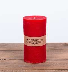 Świeca woskowa Walec Duży czerwony Świeca woskowa Walec Duży czerwony