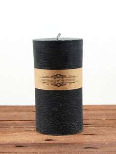 Świeca woskowa Walec duży Czarny Świeca woskowa Walec duży Czarny