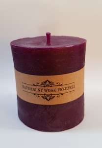 Świeca woskowa walec mały fiolet Świeca woskowa walec mały fiolet