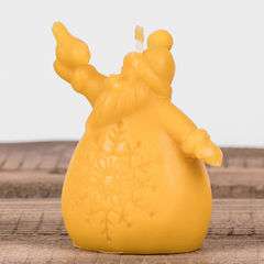 Świeca z wosku Mikołaj zdobiony Świeca z wosku Mikołaj zdobiony