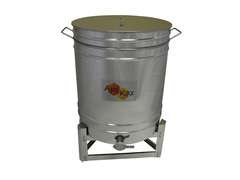 Odstojnik nierdzewny z uchwytami 100l , zawór 6/4" Odstojnik nierdzewny z uchwytami 100l , zawór 6/4"