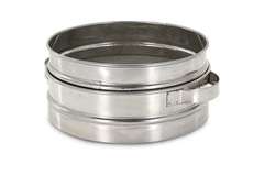 Cedzidło - sito do miodu podwójne nierdzewne płaskie z uchwytami Cedzidło - sito do miodu podwójne nierdzewne płaskie z uchwytami