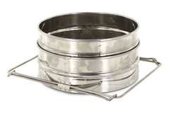 Cedzidło - sito do miodu podwójne kwasoodporne Cedzidło - sito do miodu podwójne kwasoodporne płaskie