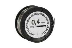 Drut pszczelarski ocynkowany 0,4 mm - 100 g Drut pszczelarski ocynkowany 0,4 mm - 100 g
