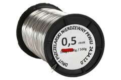 Drut pszczelarski nierdzewny 0,5 mm - 500 g Drut pszczelarski nierdzewny 0,5 mm - 500 g