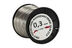 Drut pszczelarski nierdzewny 0,3 mm - 250 g Drut pszczelarski nierdzewny 0,3 mm - 250 g