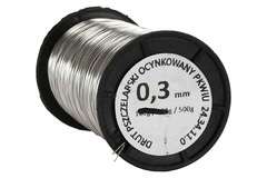 Drut pszczelarski ocynkowany 0,3 mm - 500 g Drut pszczelarski ocynkowany 0,3 mm - 500 g