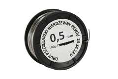 Drut pszczelarski nierdzewny 0,5 mm - 100 g Drut pszczelarski nierdzewny 0,5 mm - 100 g