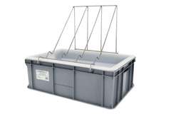 Wanienka do odsklepiania ramek (wysokość 200 mm), sito plastikowe Wanienka do odsklepiania ramek (wysokość 200 mm), sito plastikowe