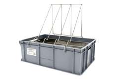 Wanienka do odsklepiania ramek (wysokość 200 mm), sito nierdzewne Wanienka do odsklepiania ramek (wysokość 200 mm), sito nierdzewne