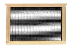 Krata plastikowa Dadant pionowa w obudowie drewnianej Krata plastikowa Dadant pionowa w obudowie drewnianej