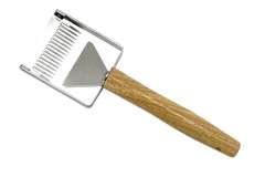 Odsklepiacz nierdzewny z dystansem z rączka drewnianą Odsklepiacz nierdzewny z dystansem z rączka drewnianą